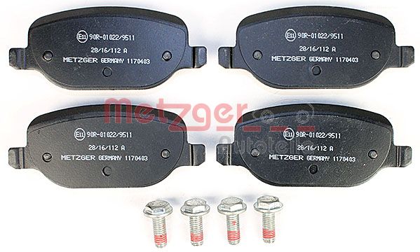 METZGER 1170403 Bremsbelagsatz, Scheibenbremse